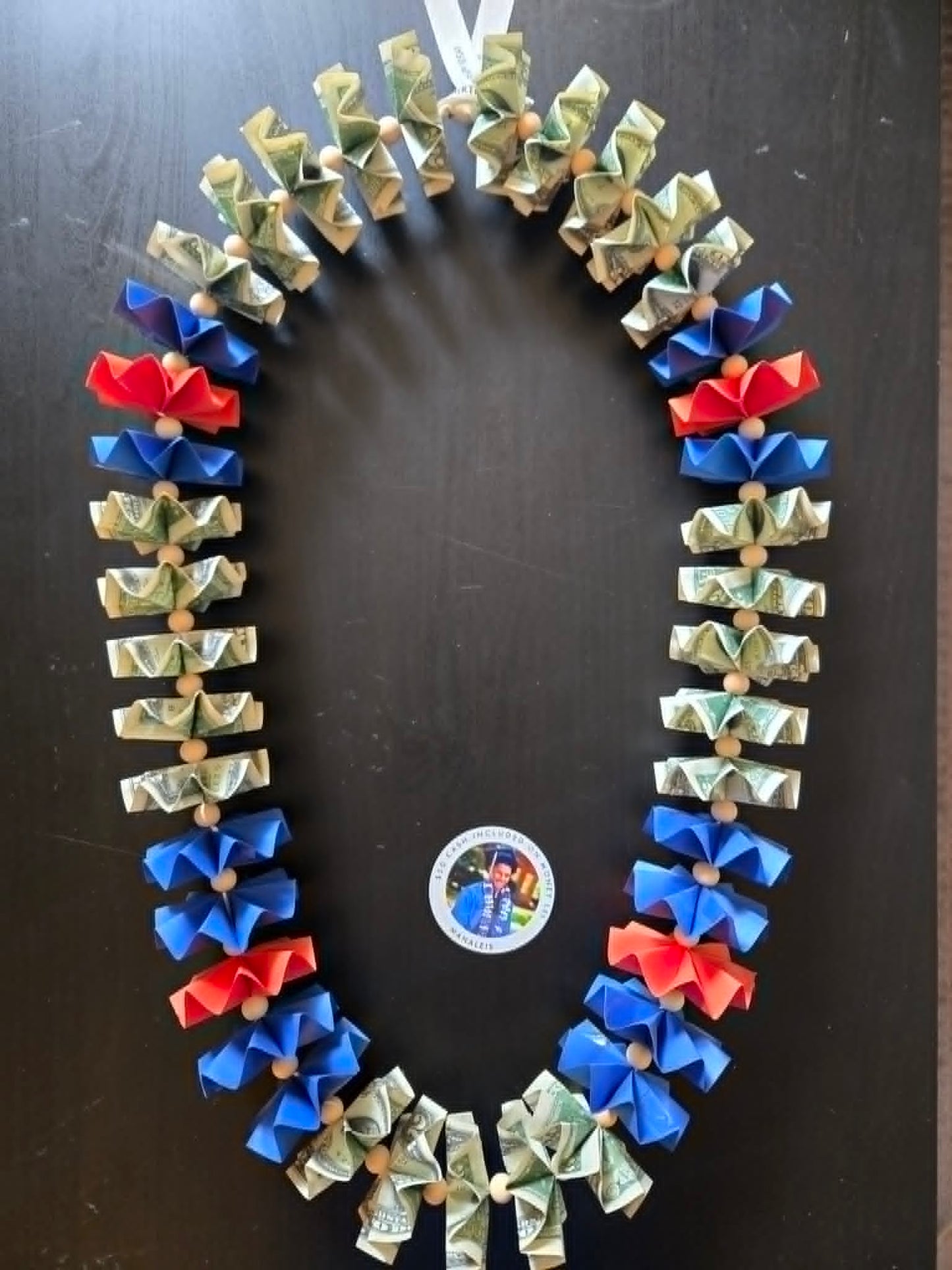 Classic Money Lei: ROYAL BLUE