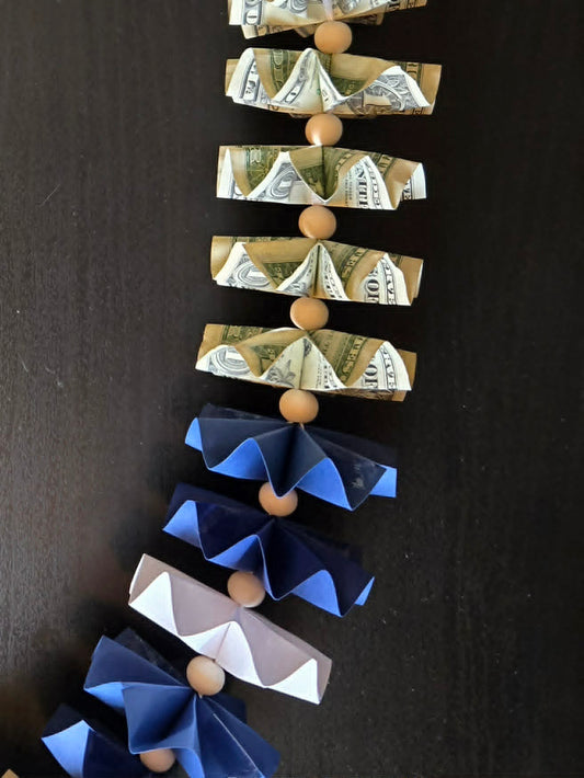 Classic Money Lei: NAVY