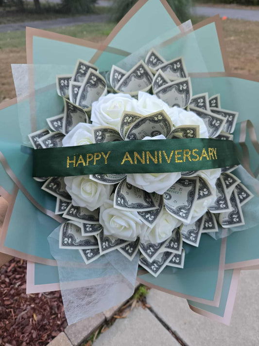 Large Money Bouquet: GREEN