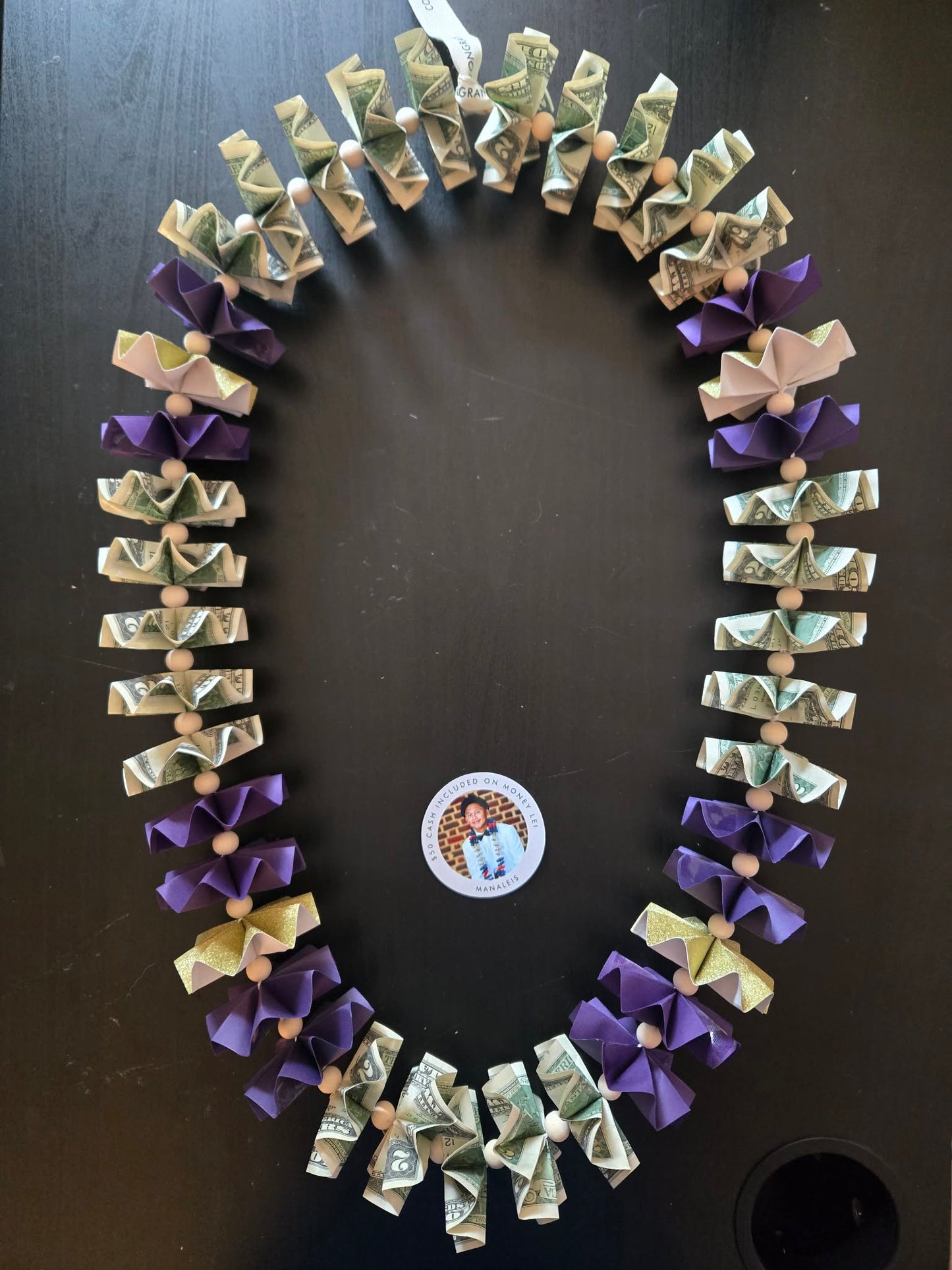 Classic Money Lei: PURPLE