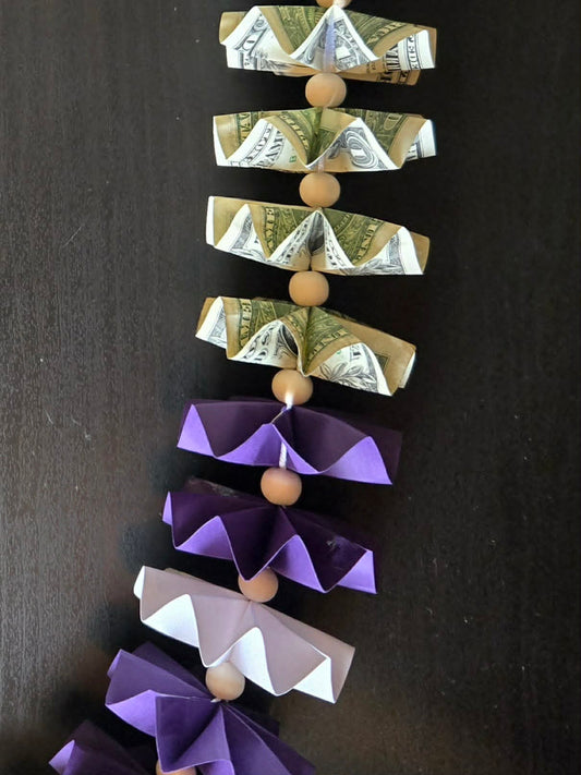 Classic Money Lei: PURPLE