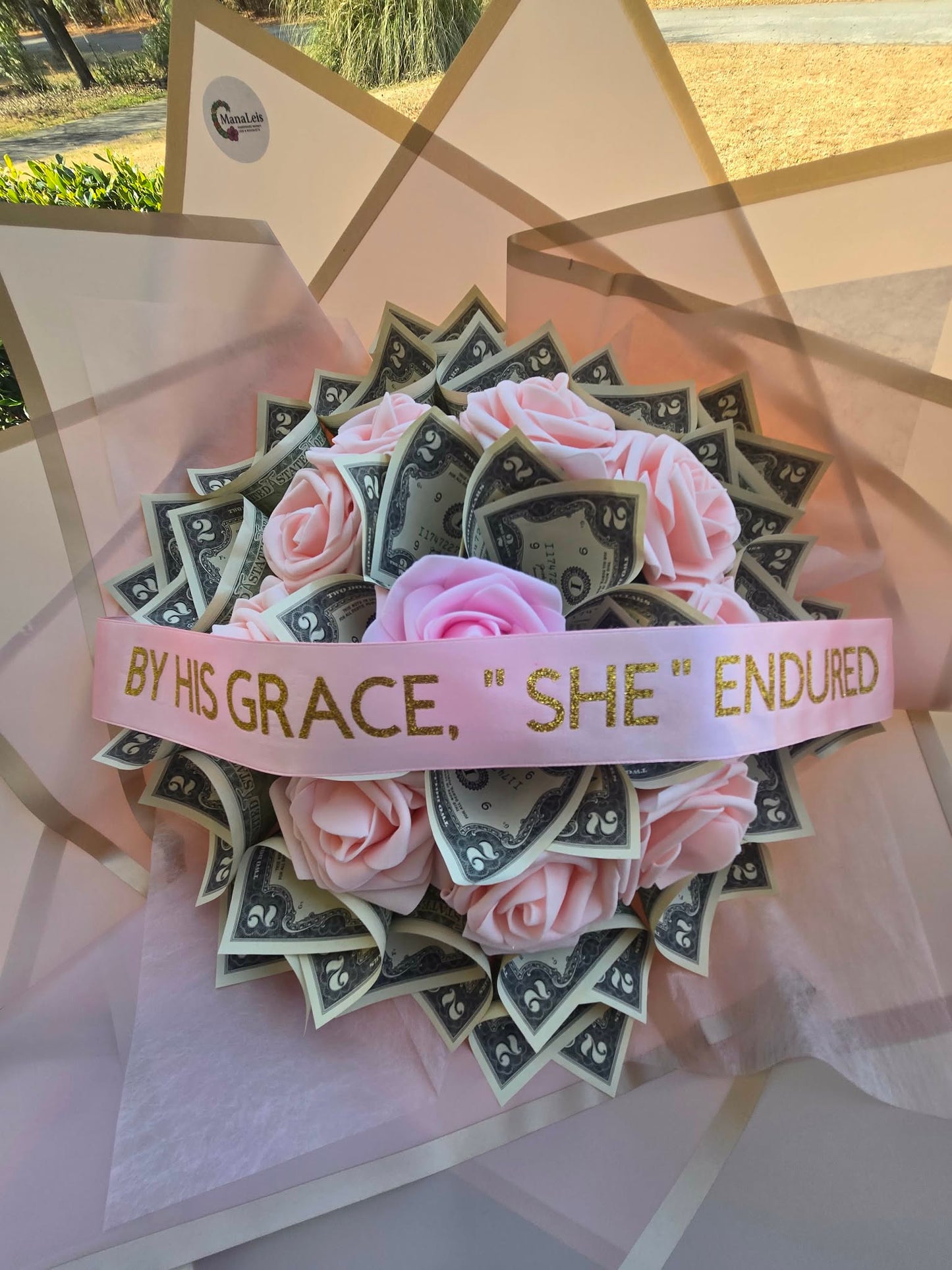 Large Money Bouquet: PINK