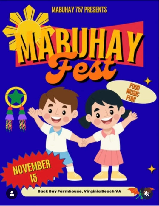 New Pop-up Market: Mabuhay Fest, November 15, 2025, 11am-8pm