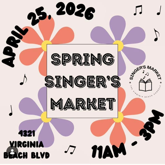 April 25, 2026 | VB Chorale Singer's Spring Market @ Thalia United Methodist Church | Saturday 11am-3pm