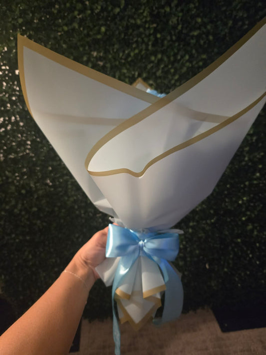 Small Money Bouquet: LIGHT BLUE