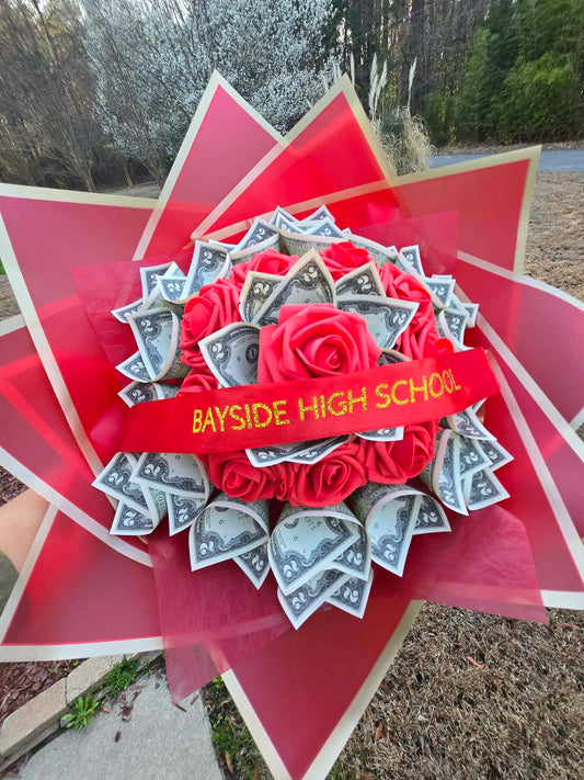 School Money Bouquets: RED