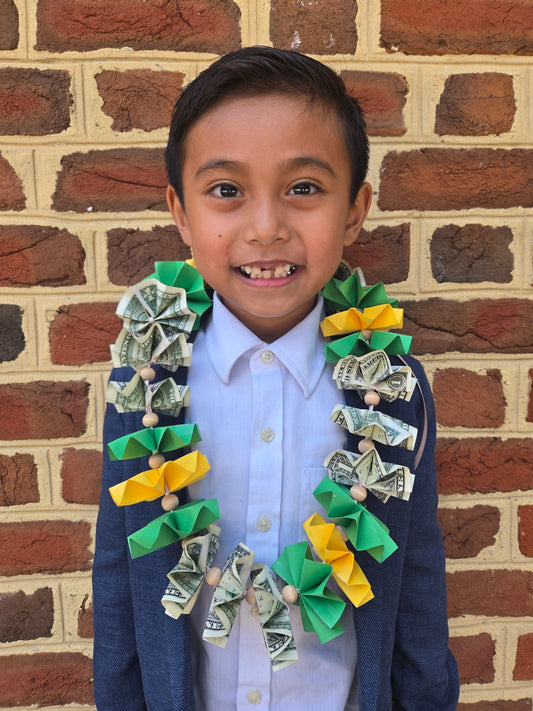 Classic Money Lei-Kids: 20 dollars cash on lei