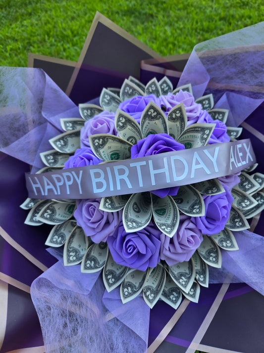 Luxury Money Bouquet: 30 Dollars Cash on Bouquet