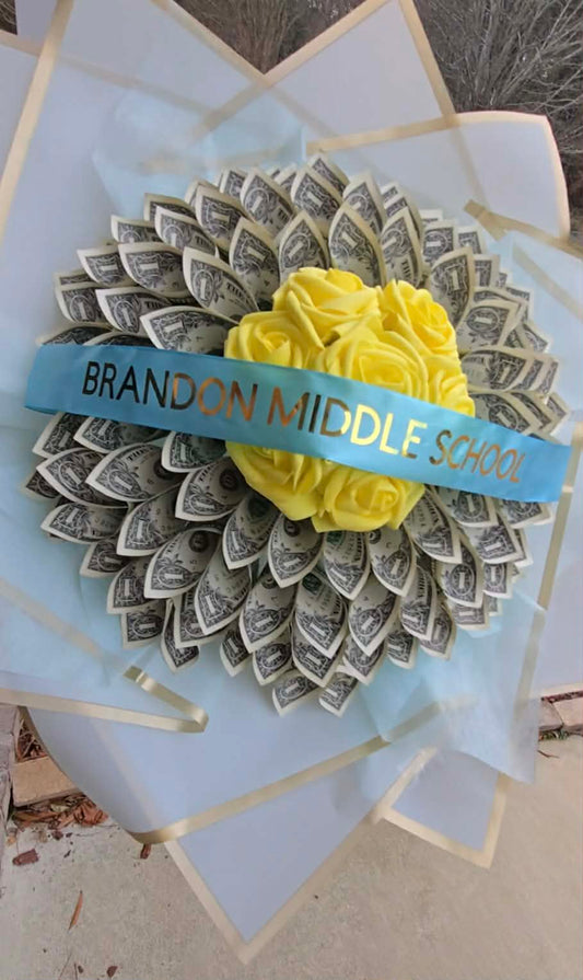 School Money Bouquets: LIGHT BLUE