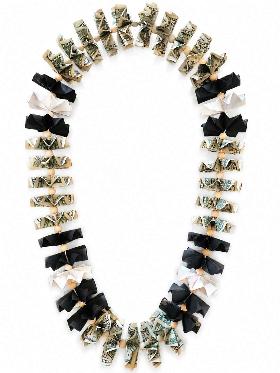 Classic Money Lei: BLACK