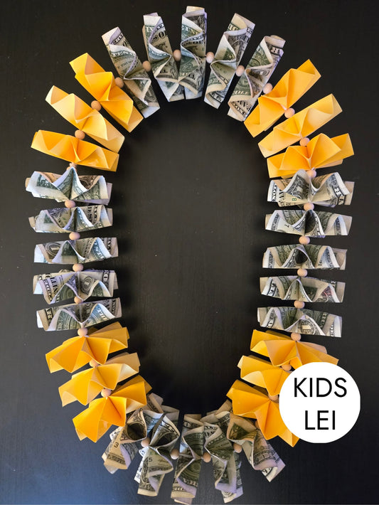 KIDS Classic Money Lei: YELLOW