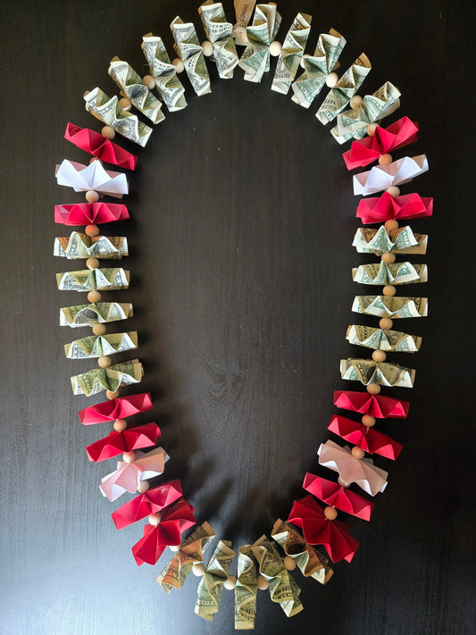 Classic Money Lei: RED