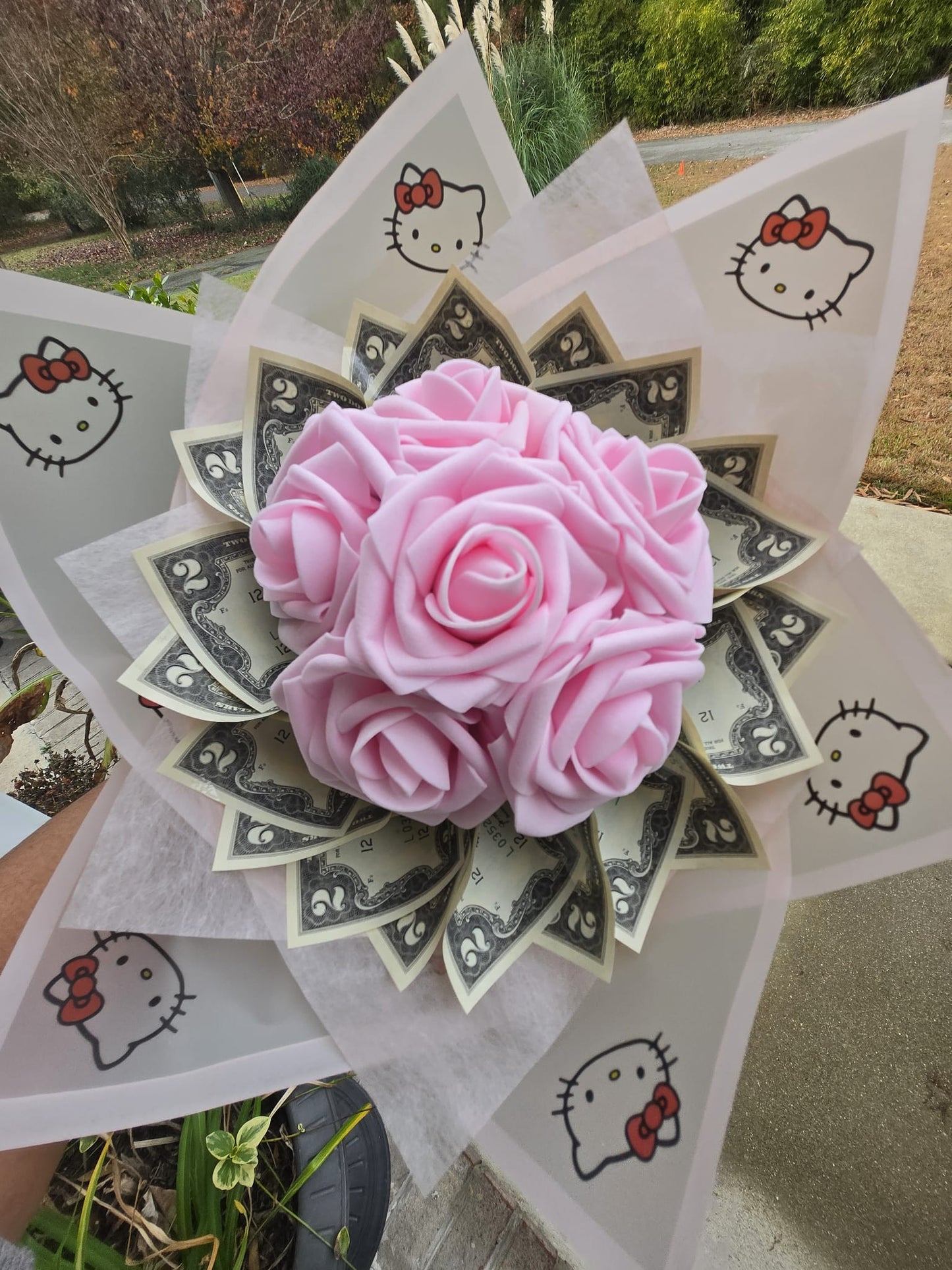 Small Money Bouquet: HELLO KITTY