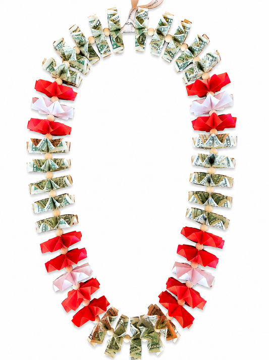 Classic Money Lei: ORANGE