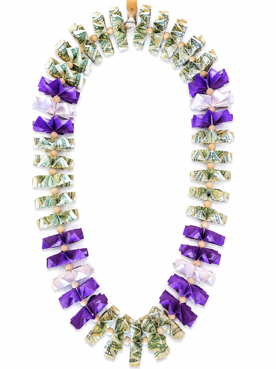 Classic Money Lei: PURPLE