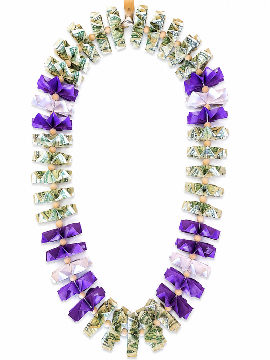 Classic Money Lei: PURPLE