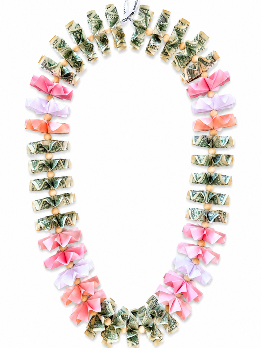 Classic Money Lei: PINK