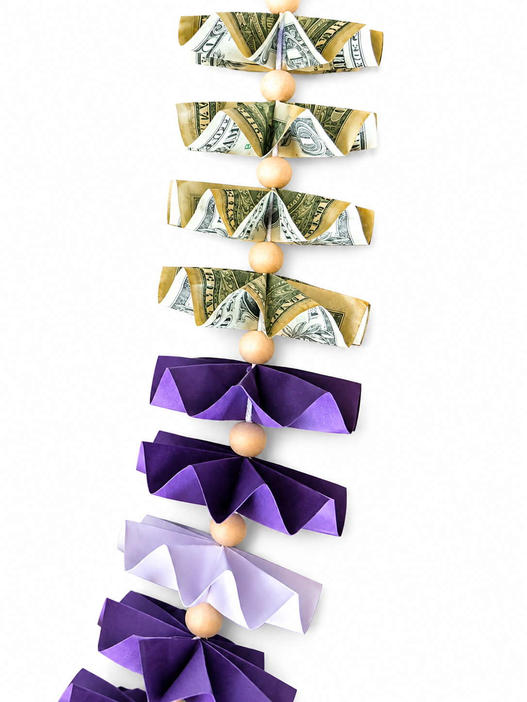 Classic Money Lei: PURPLE