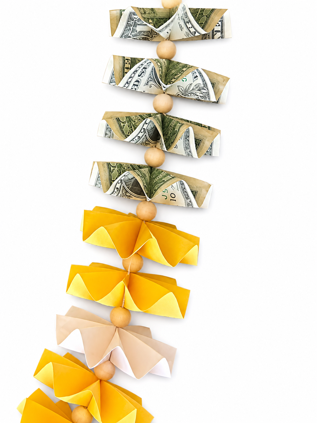 Classic Money Lei: YELLOW