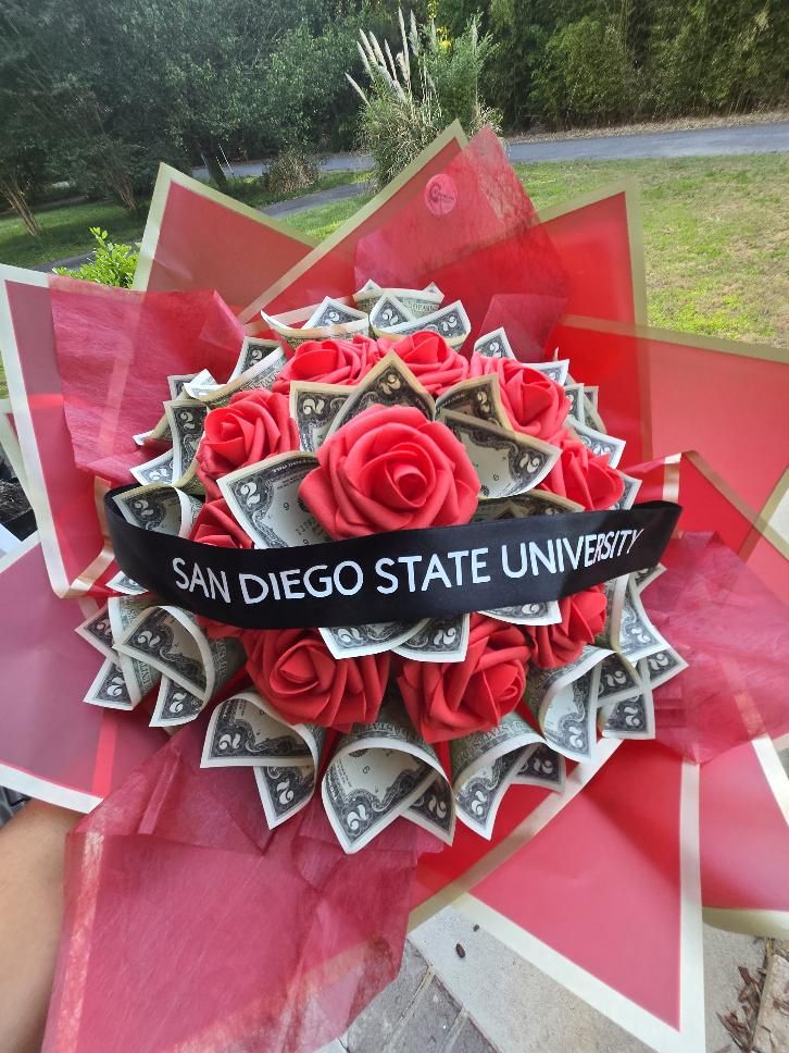 School Money Bouquets: RED