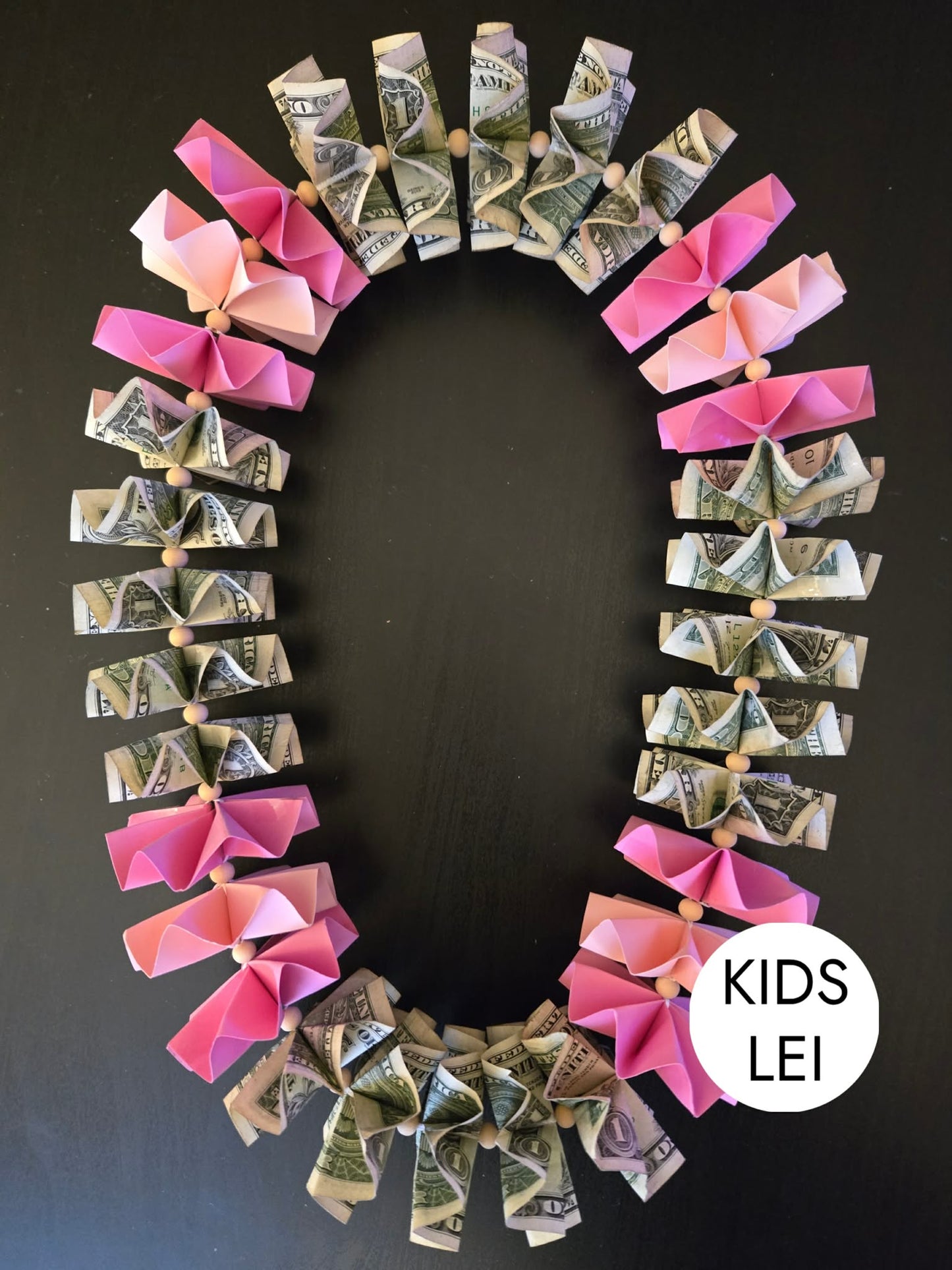 KIDS Classic Money Lei: PINK