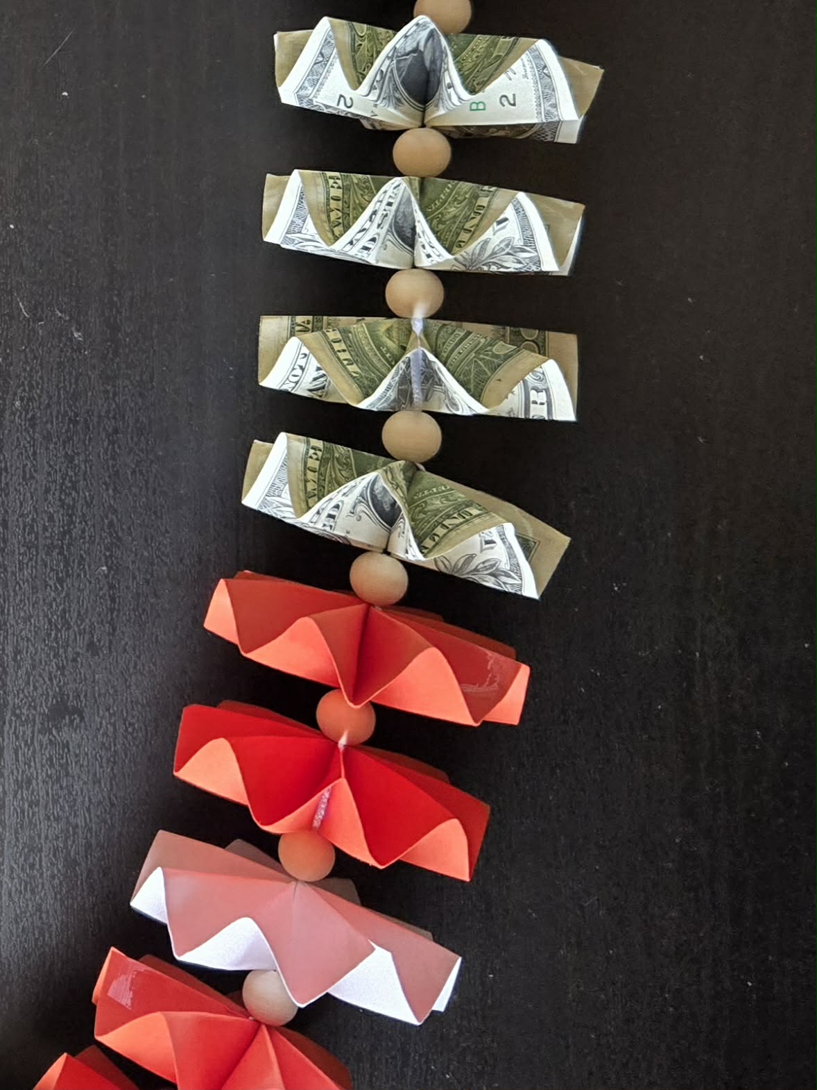 Classic Money Lei: ORANGE