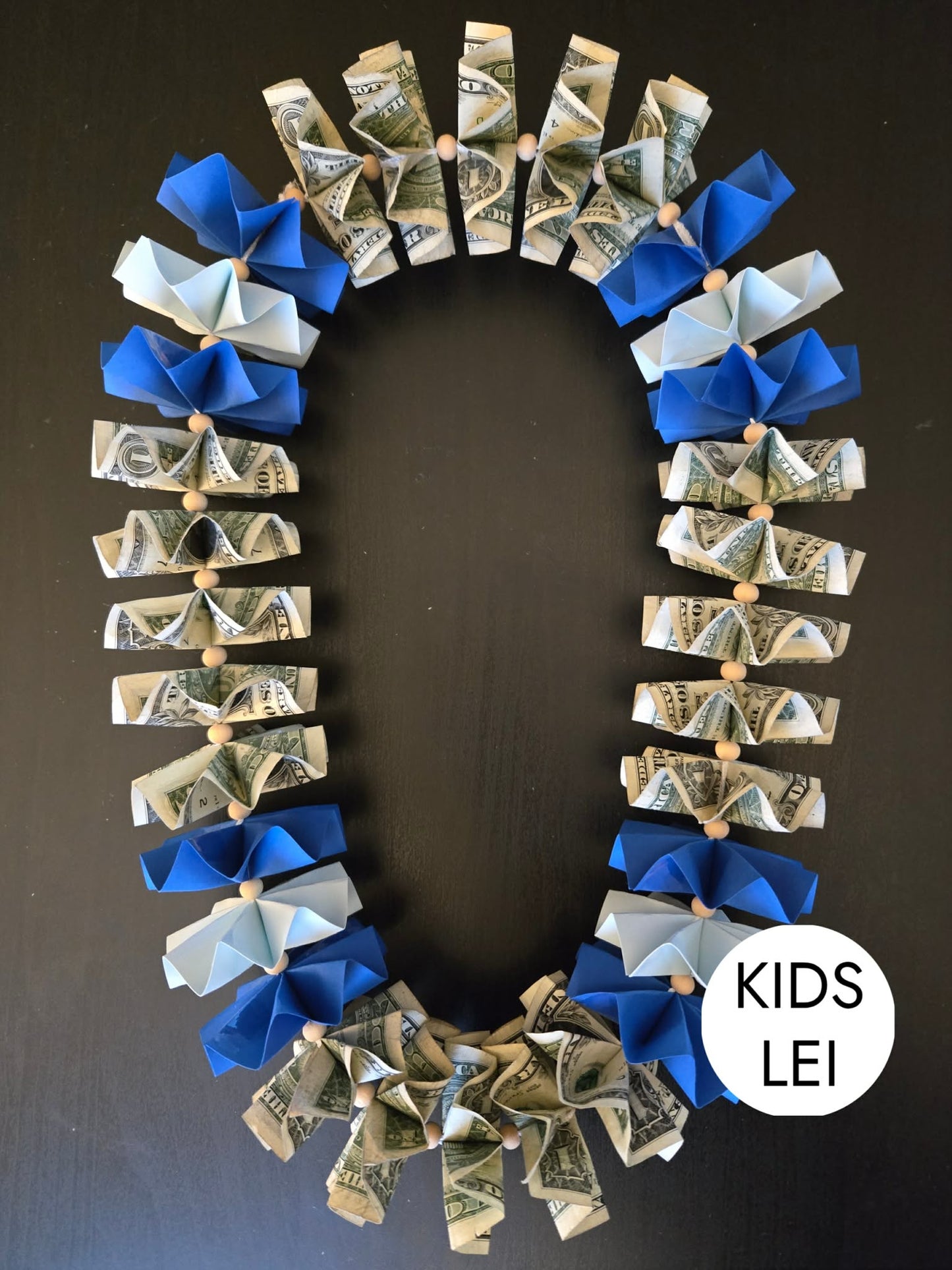 KIDS Classic Money Lei: BLUE