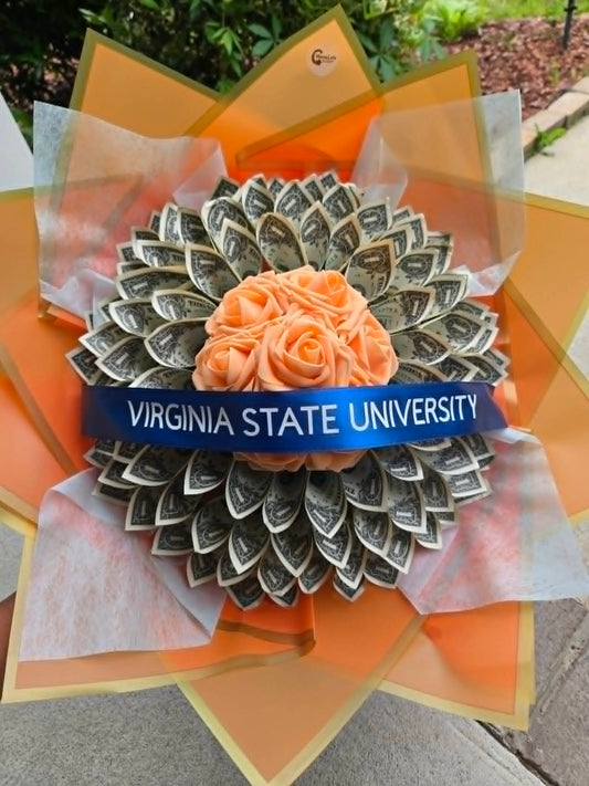 School Money Bouquets: ORANGE