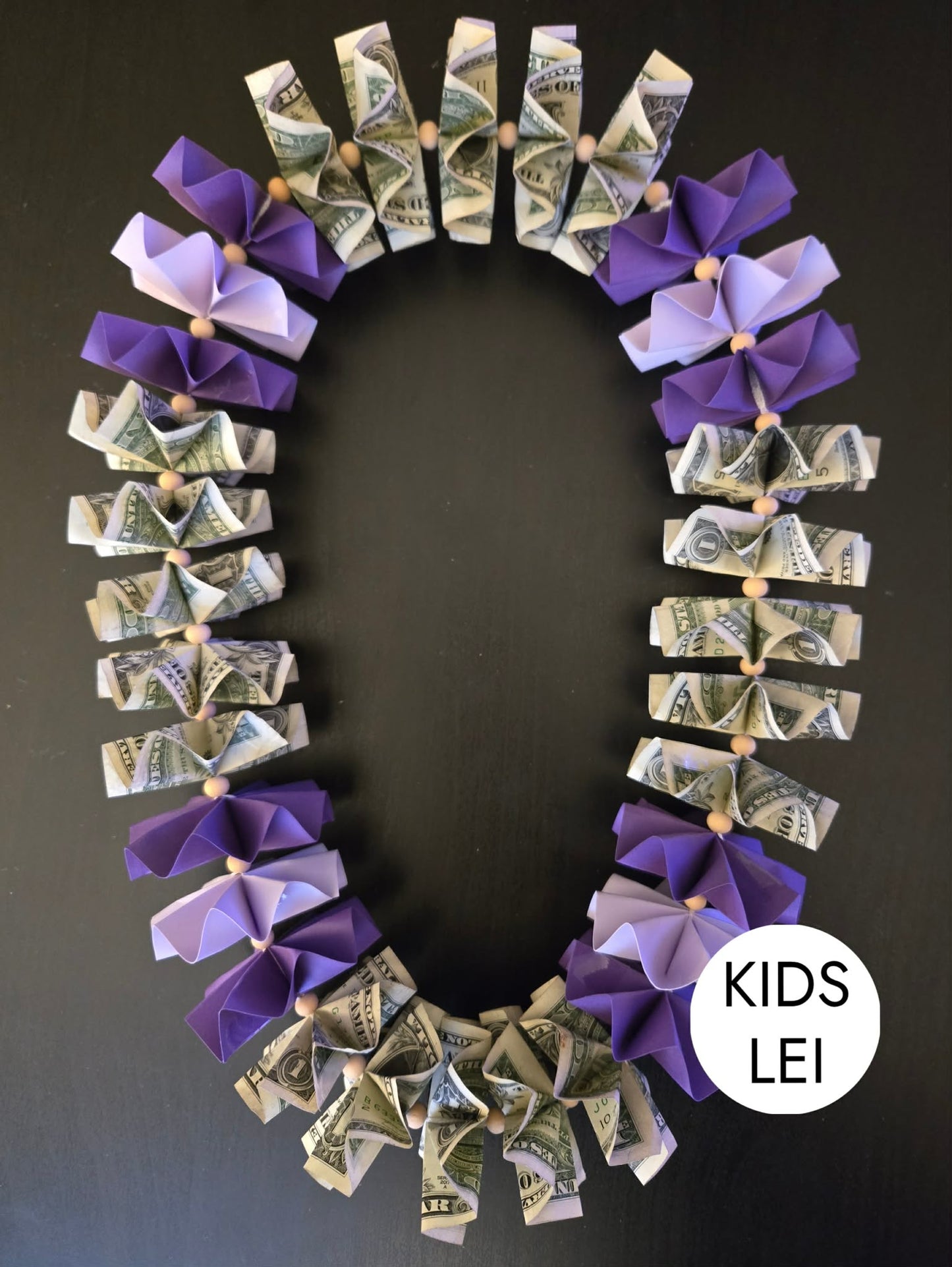KIDS Classic Money Lei: PURPLE