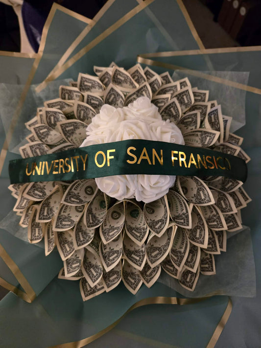 School Money Bouquets: GREEN