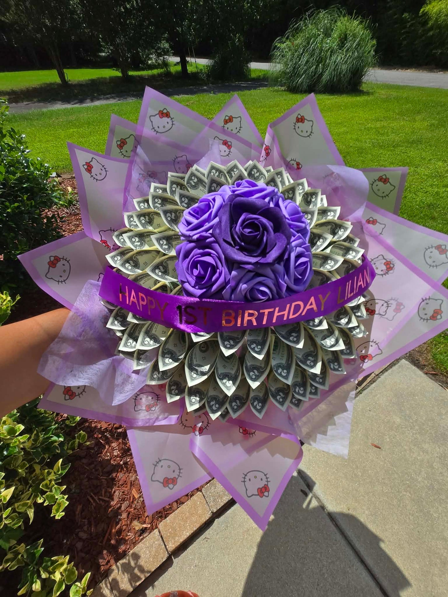 Hello Kitty-Inspired Bouquet: Large PURPLE