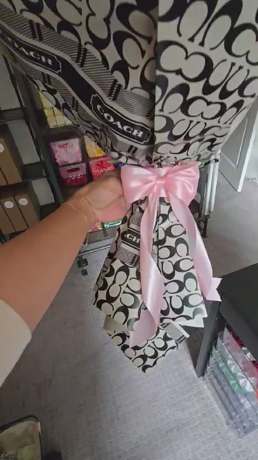 Large Designer-Inspired Money Bouquet: COACH Black Style