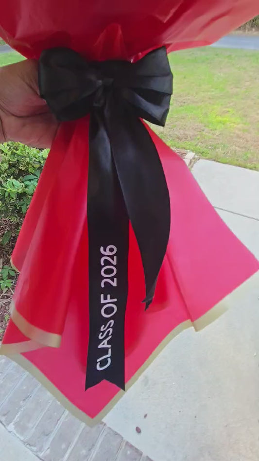 School Money Bouquets: RED