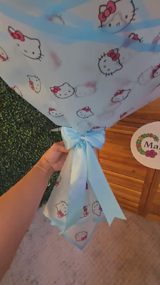 Hello Kitty-Inspired Bouquet: Large LIGHT BLUE