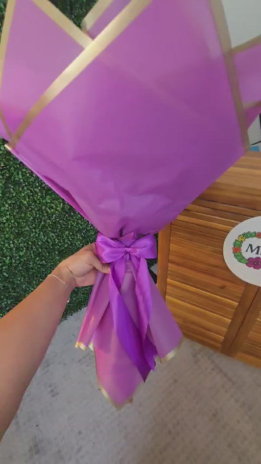 School Money Bouquets: PURPLE
